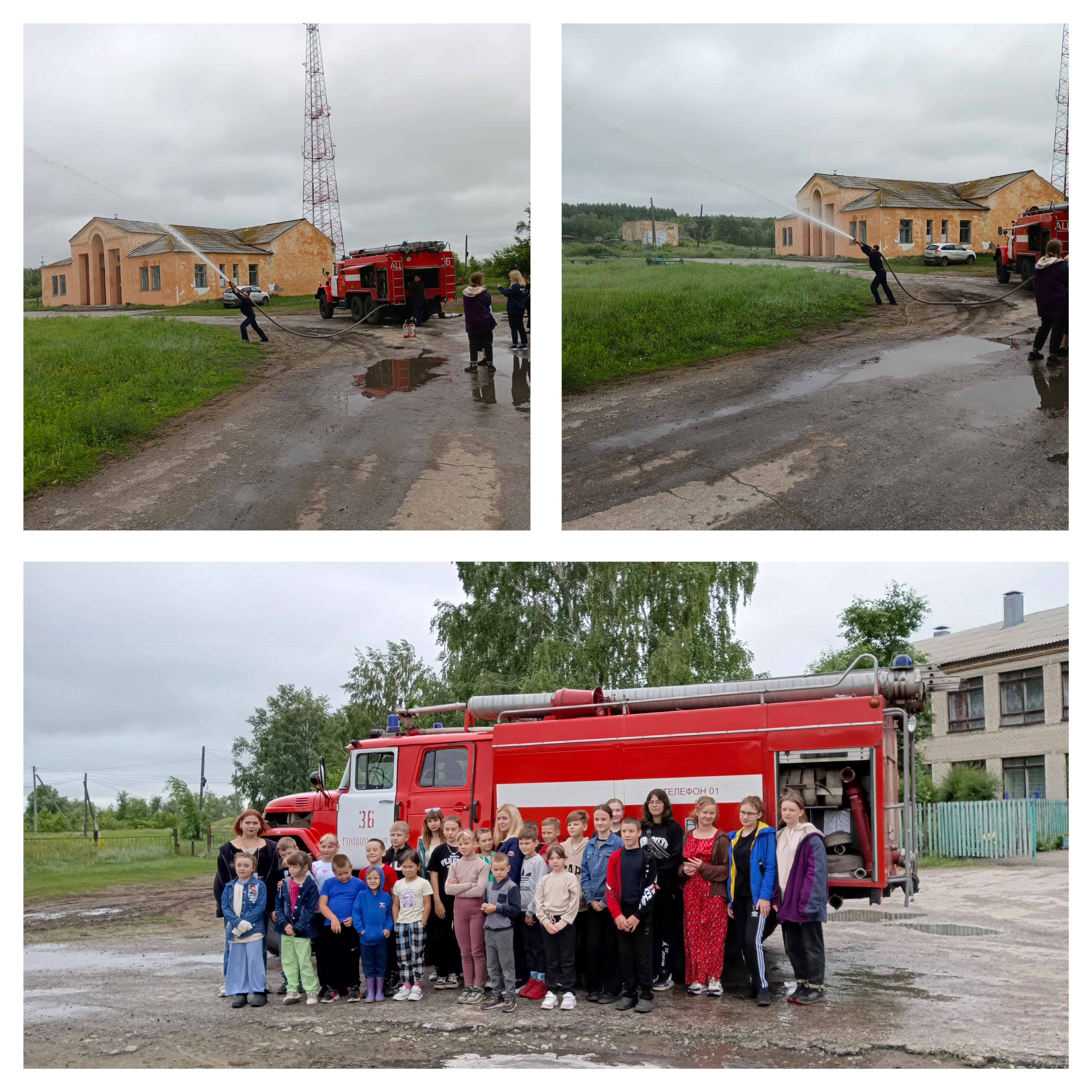 Пожарные провели уроки безопасности.